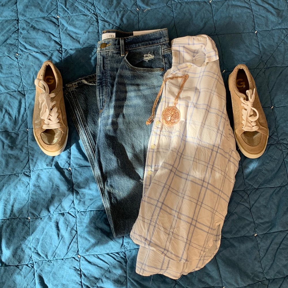 Loft 90s High Waist Straight